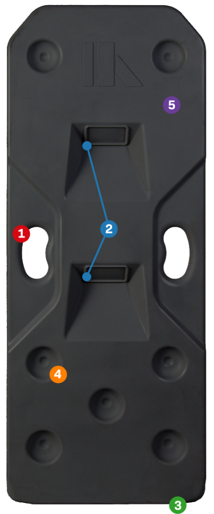 Freight Brace with numbers around it for a product walkaround